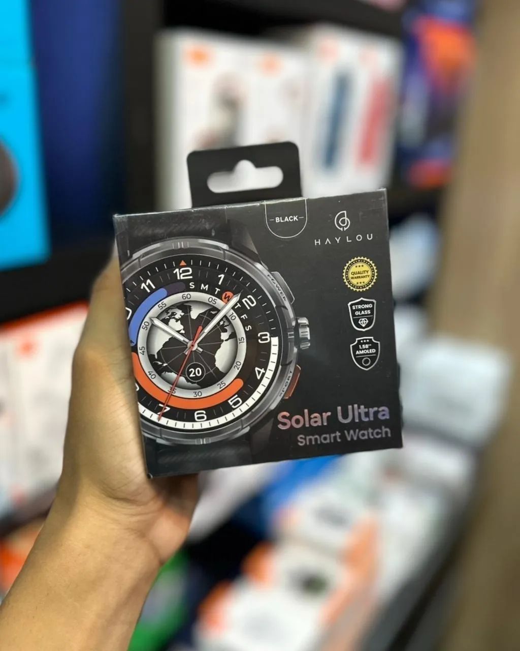 Haylou Solar Ultra Prata e Preto 
