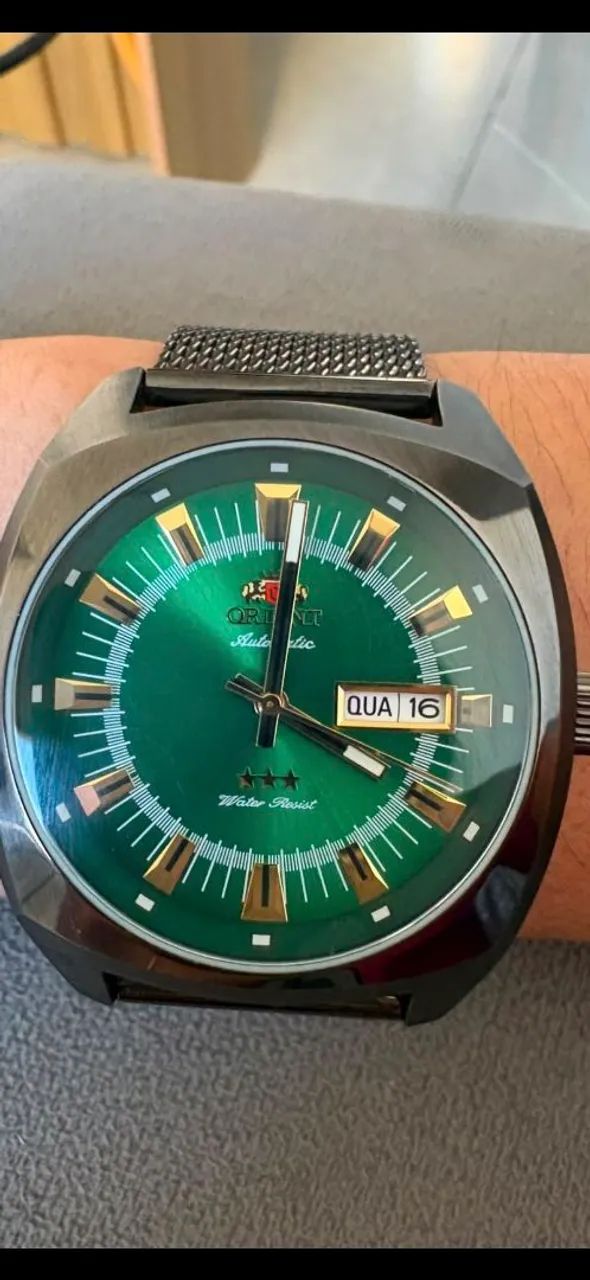 Relógio Orient Verde Automatic - Foto 3