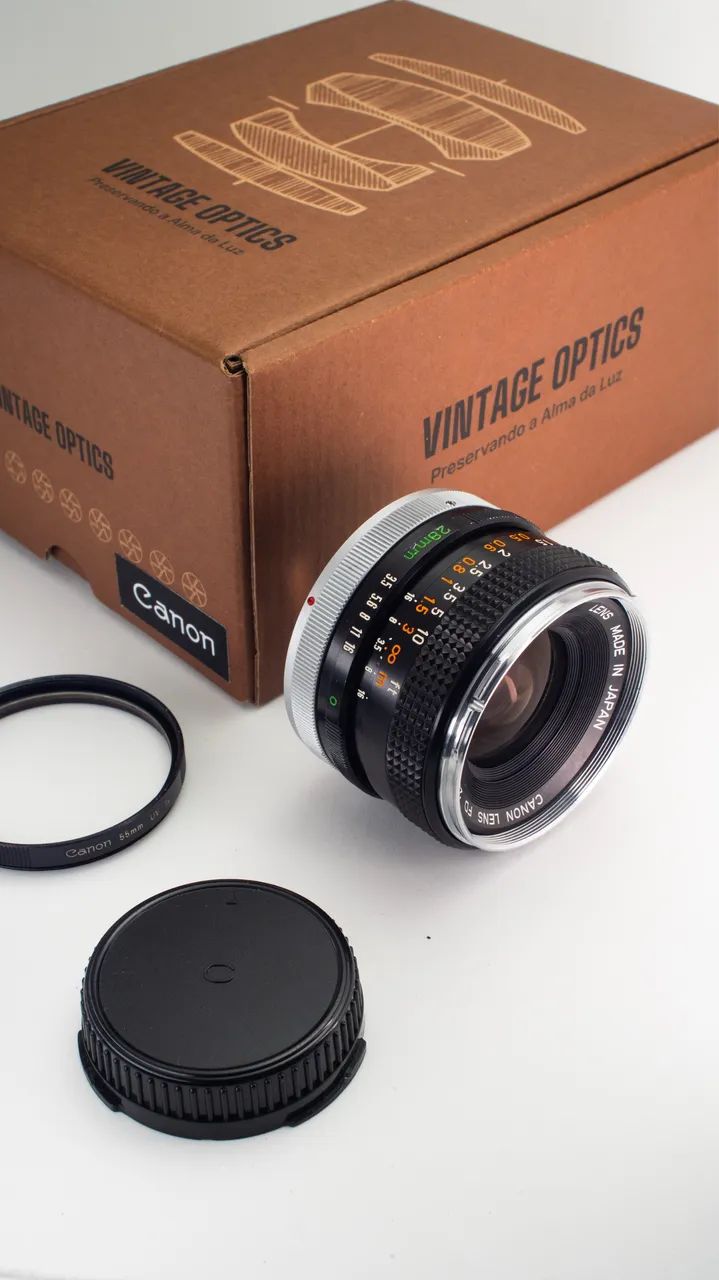 Lente Canon FD 28mm 3.5 - Acessórios para Câmeras e Filmadoras