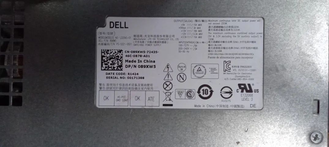 Fonte Para Desktop Dell 270 - 3647 funcionando - Foto 4