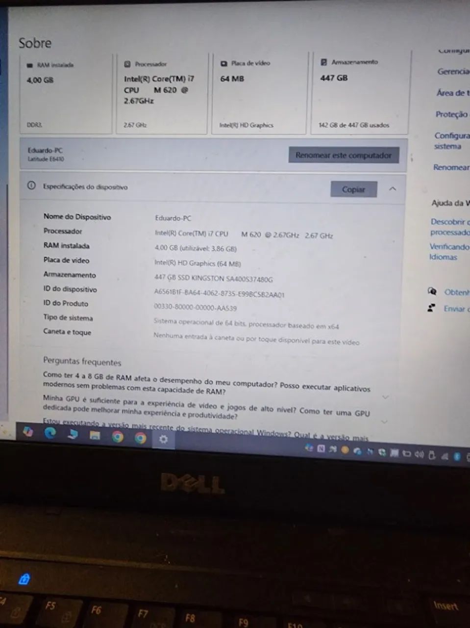 Notebook Dell Latitude E6410 1a ger - Com SSD de 480 GB - Foto 4