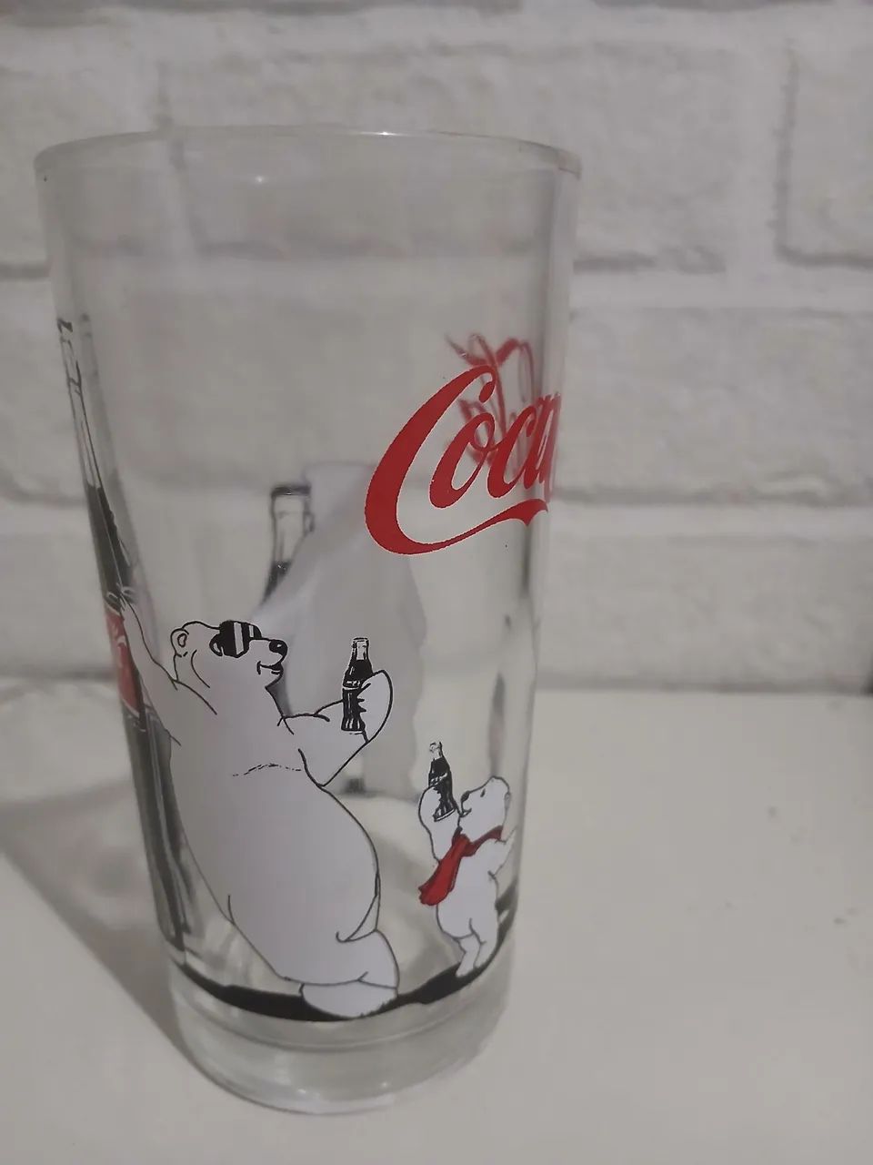 Raro Copo Coca de vidro ursinhos anos 90 - Foto 3
