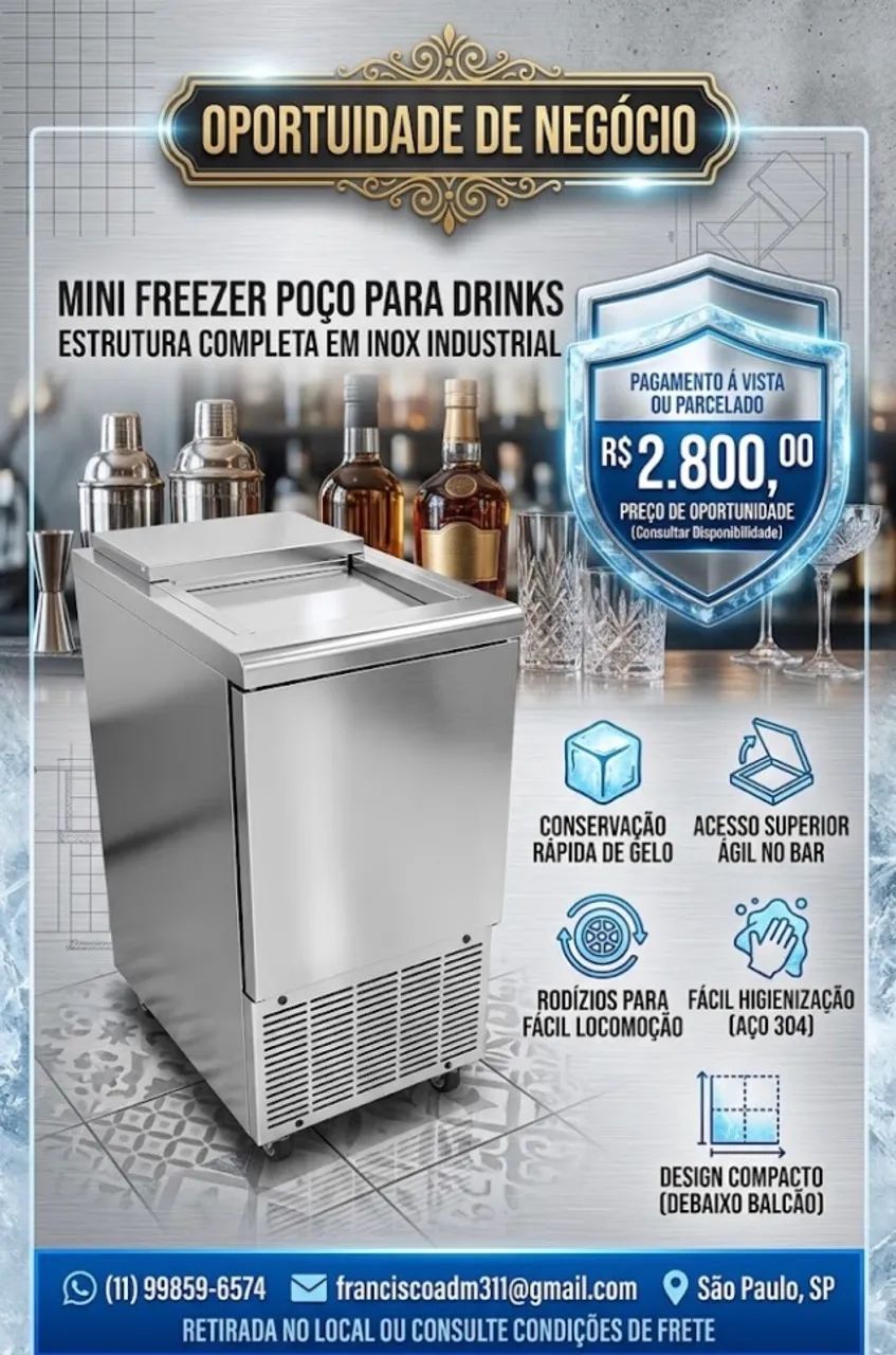 Mini frezer gelo drink - Foto 2