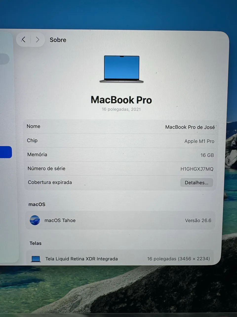 MacBook Pro M1 16 Polegadas 16GB/512GB Aceito Troca  - Foto 5