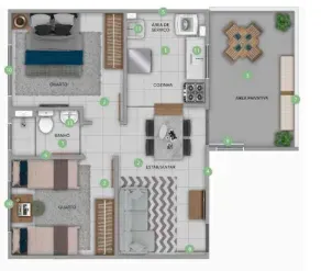 PLANTA 40m²