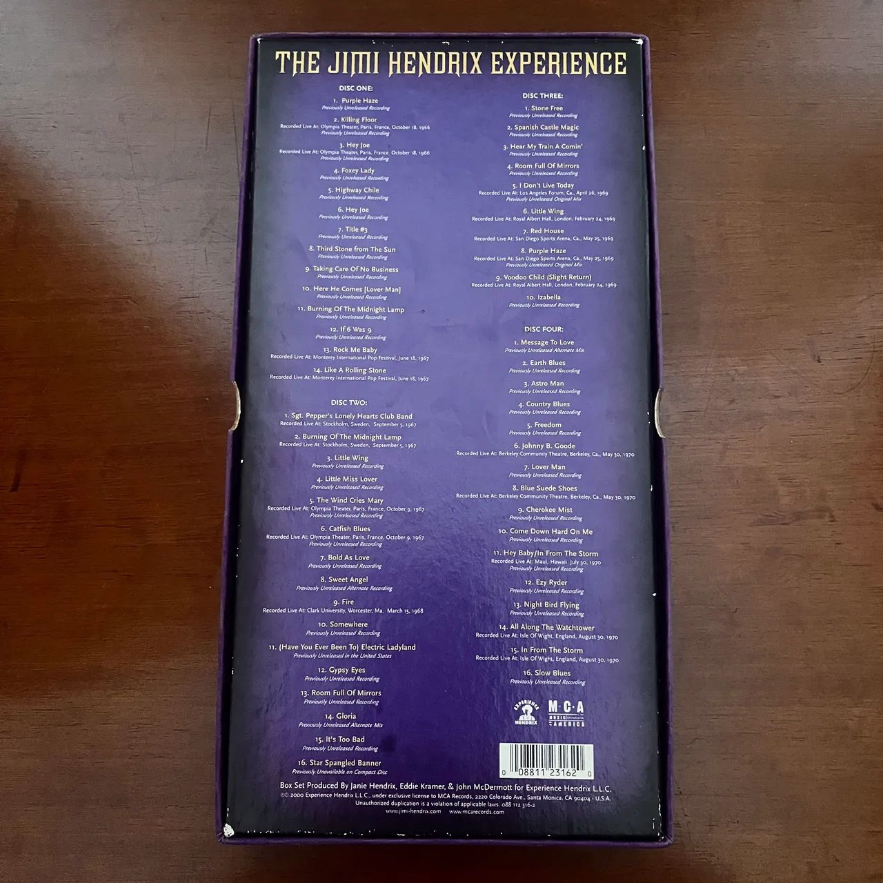 The Jimi Hendrix Experience | 4CD BoxSet (Importado) - Foto 4