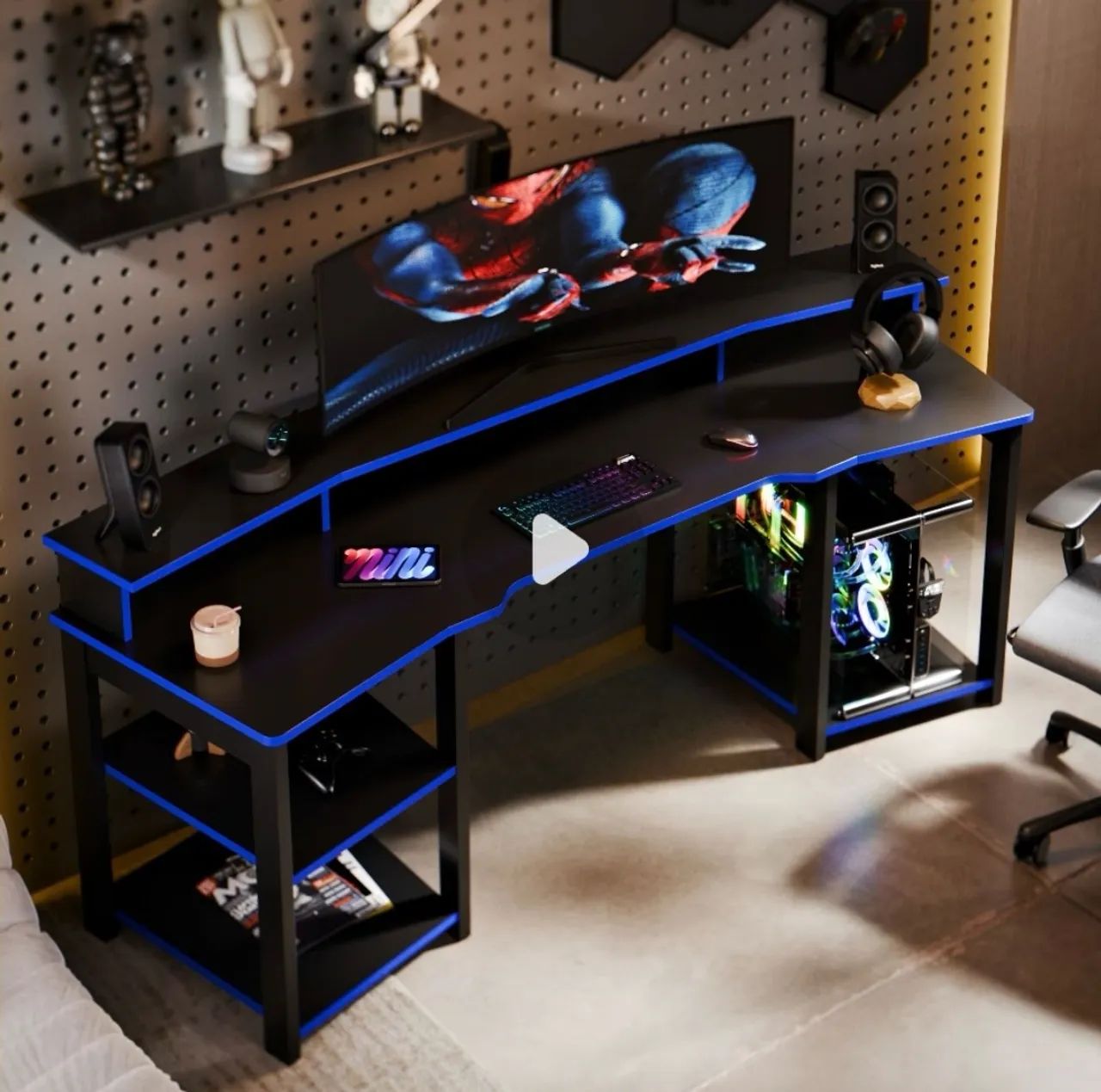Mesa gamer Grande e nova - Foto 3