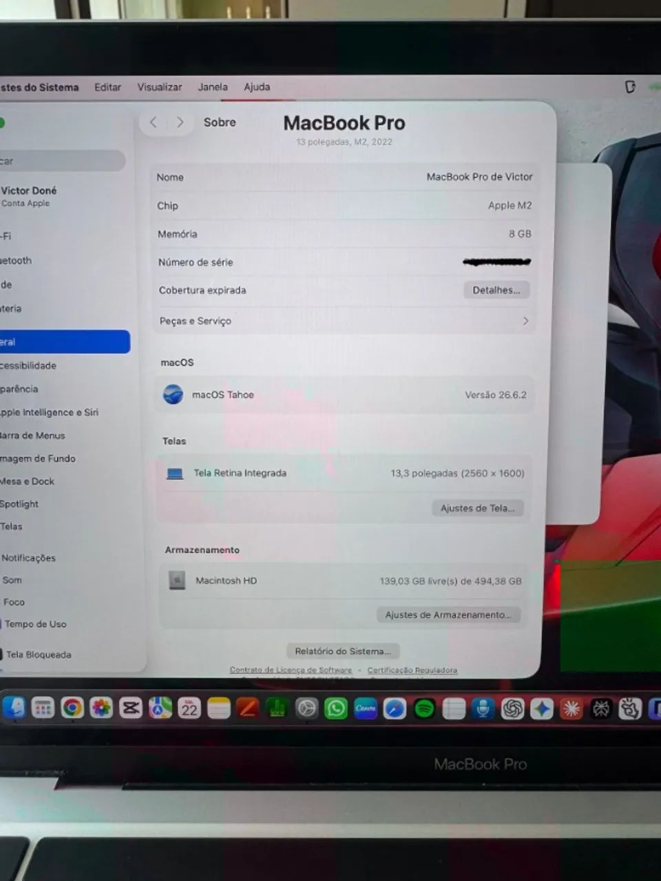MacBook Pro M2 13" 8GB 512GB SSD Impecável - Foto 2