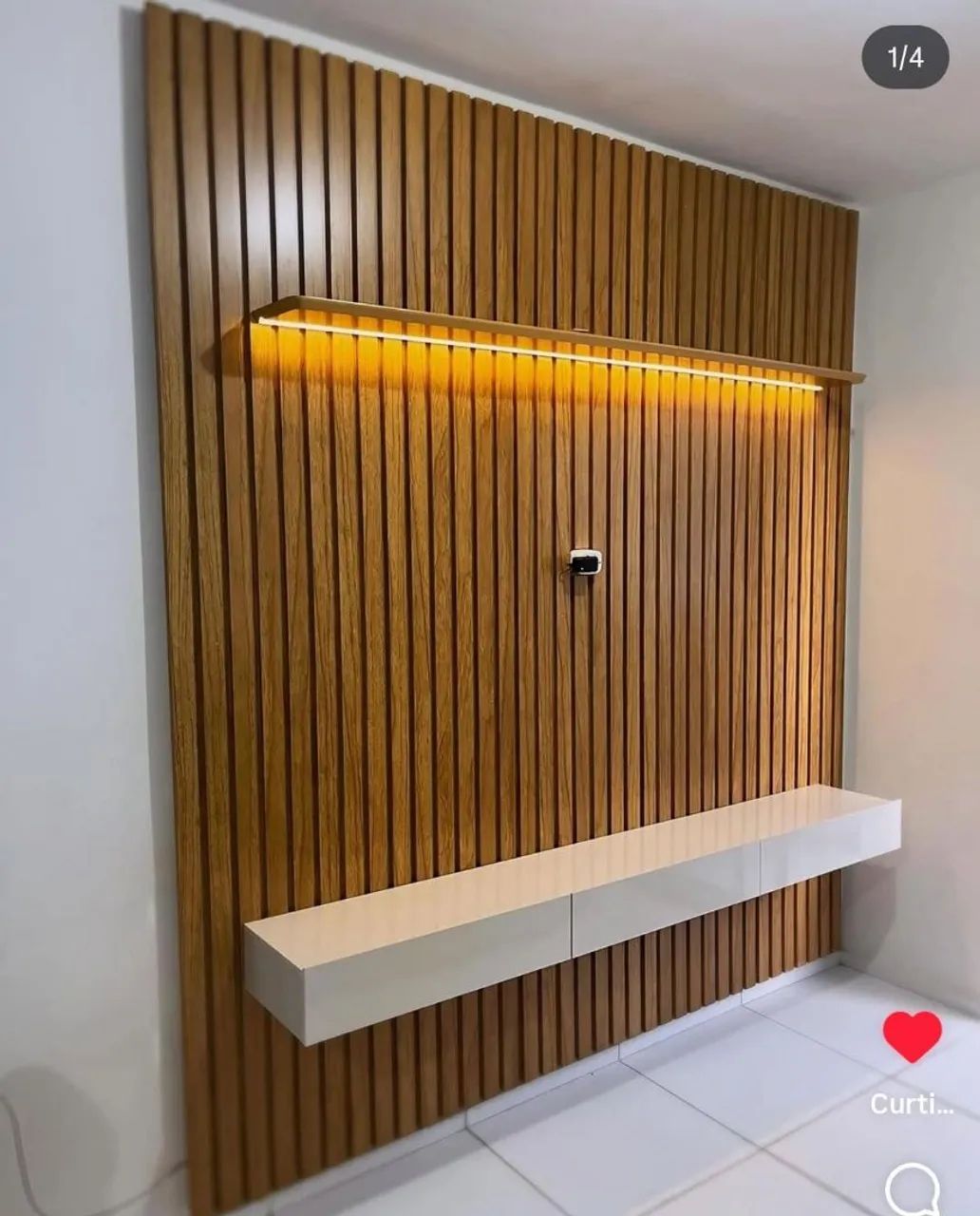 Painel Nobre  com Bancada e Led. - Foto 5