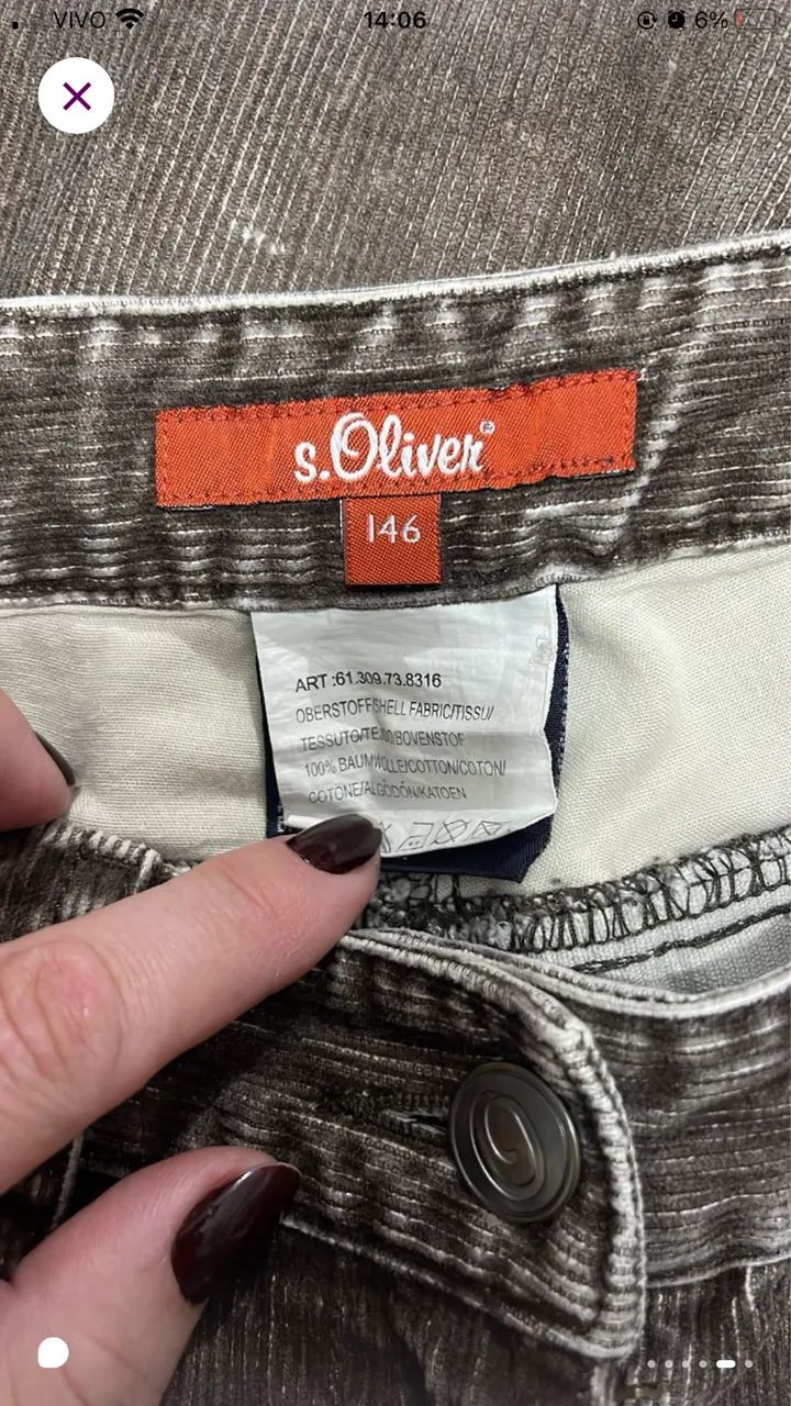 calça cargo cotele y2k/ anos 2000 - Foto 5