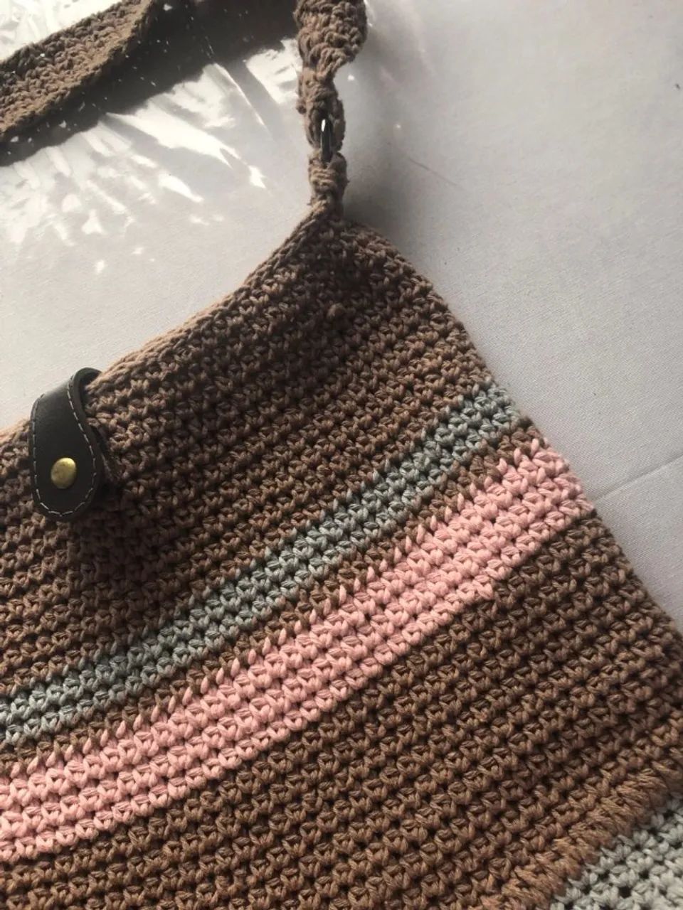 Bolsa Artesanal de Crochê - Foto 2