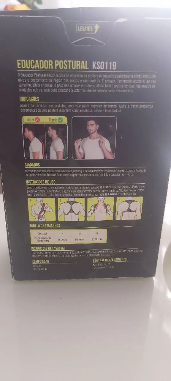 Corretor postural da Kestal Tam G seminovo  - Foto 2