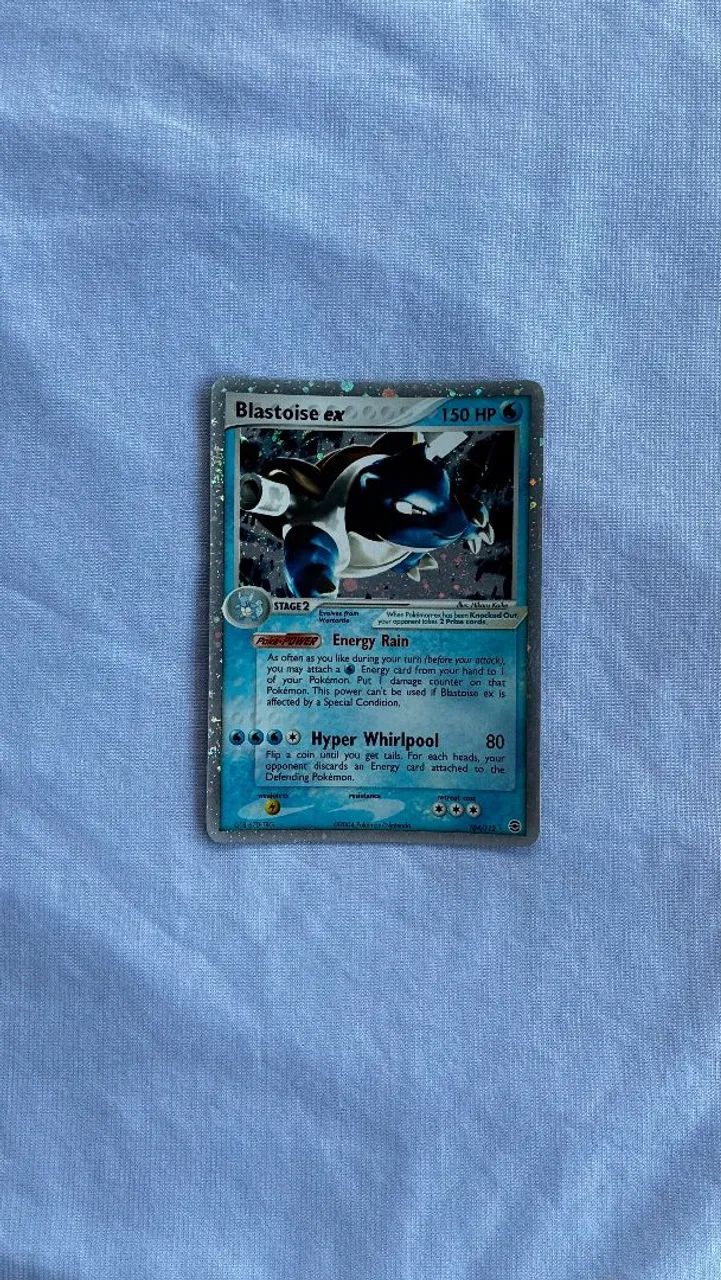 Carta Pokémon Blastoise ex (Original de 2004) - Raridade Antiga
