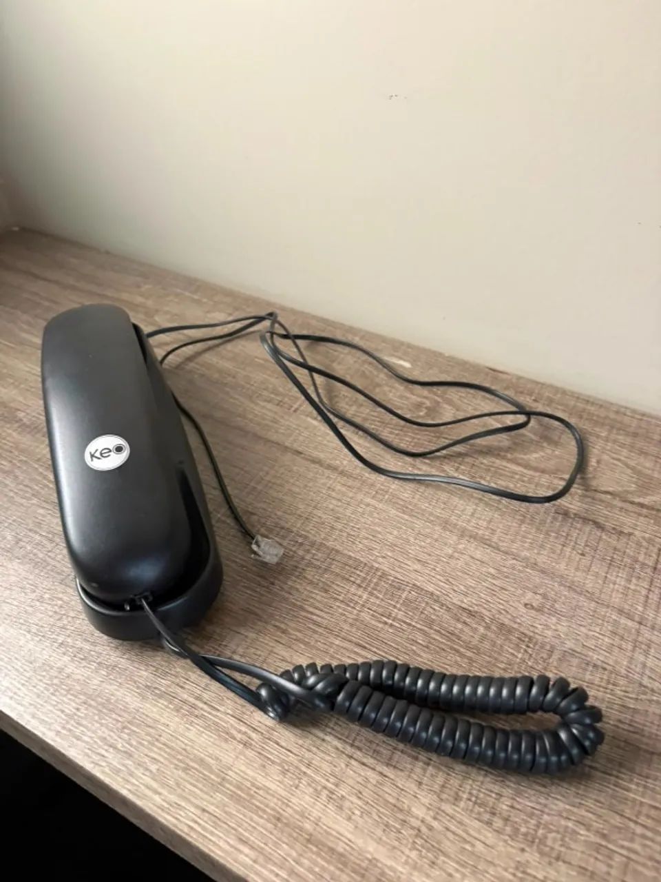 Telefone Fixo Keo K 100 com Fio (Mesa ou Parede) - Preto - Foto 4