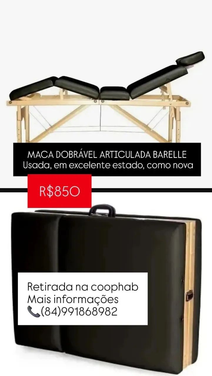 Maca portátil dobrável 