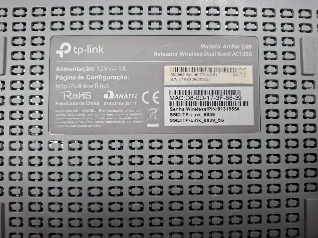 Roteador Wireless Tp-link Ac1350 - Archer C60 - Foto 5