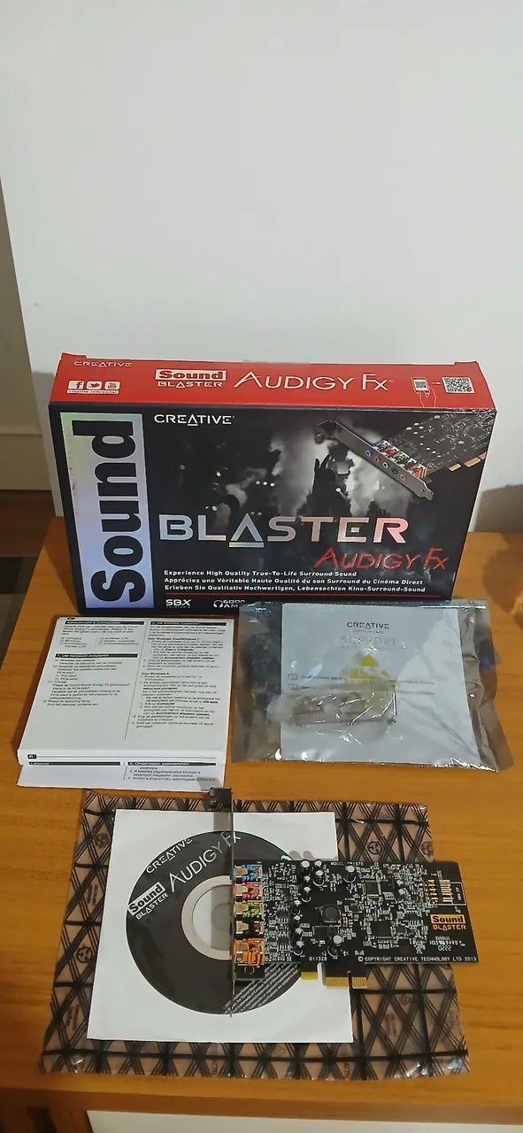 Placa de som Sound Blaster Audigy FX 
