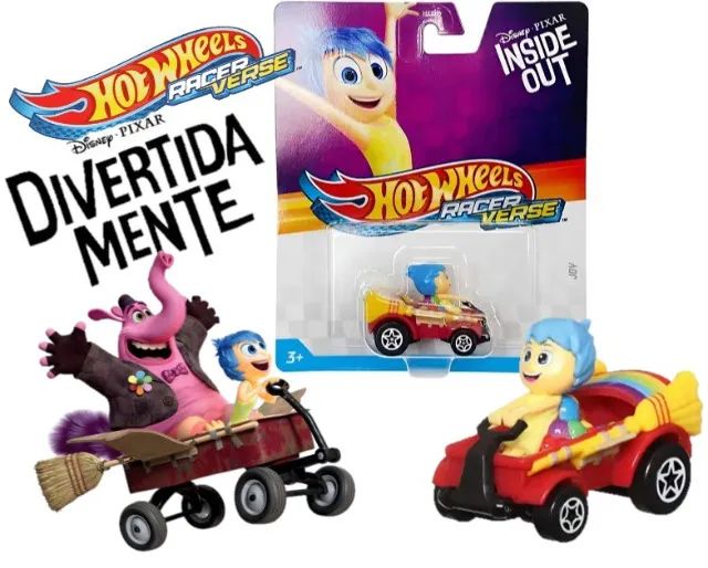 Hot Wheels Racer Verse Alegria Divertidamente