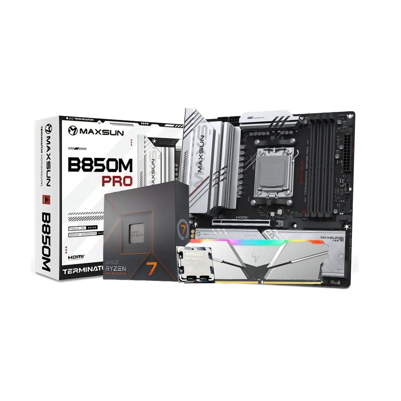 Ryzen 7 9700x + B850m + ddr5 16gb | Troco e parcelo