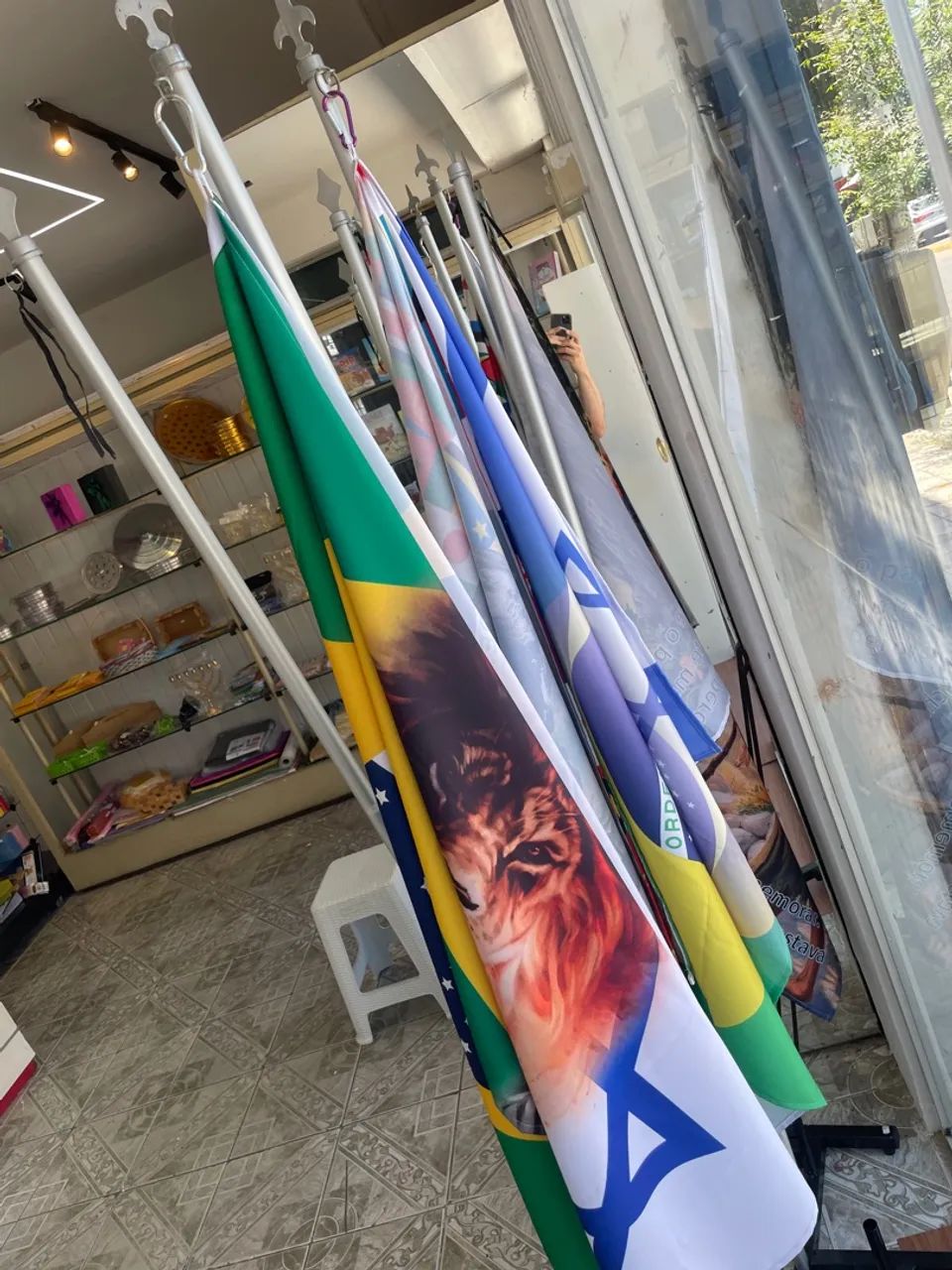 Kit base e mastro para bandeira - Foto 4
