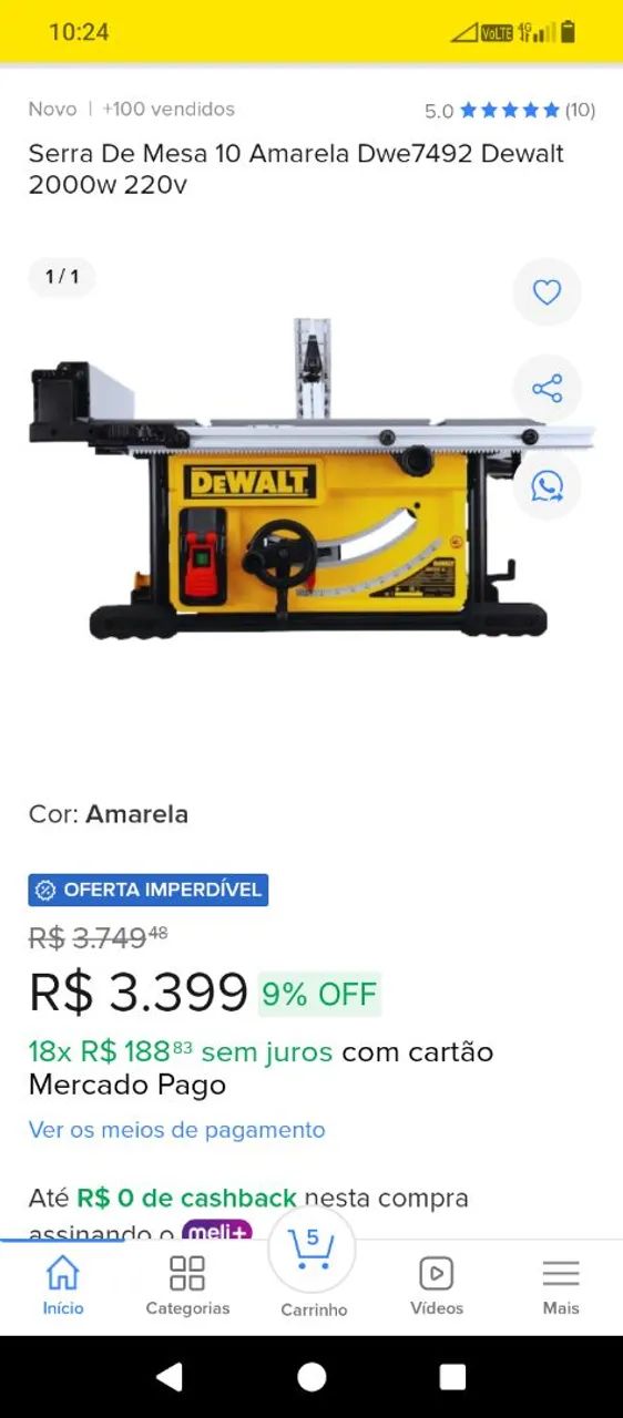 Serra de bancada Dwalt DWE 7492 - Foto 6