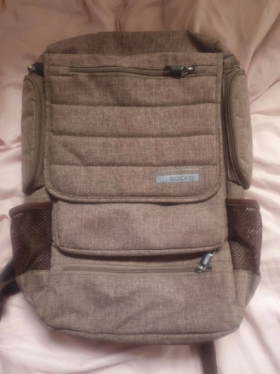Mochila Socko SH672 Original Notebook até 17.3 Polegadas - Nylon Canvas Impermeável
