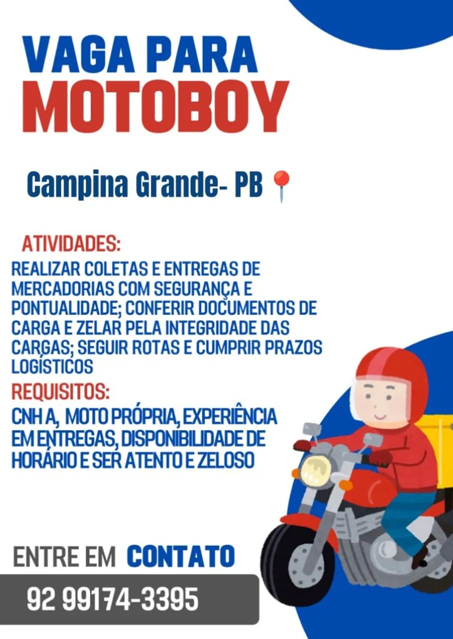 Vaga Motoboy 