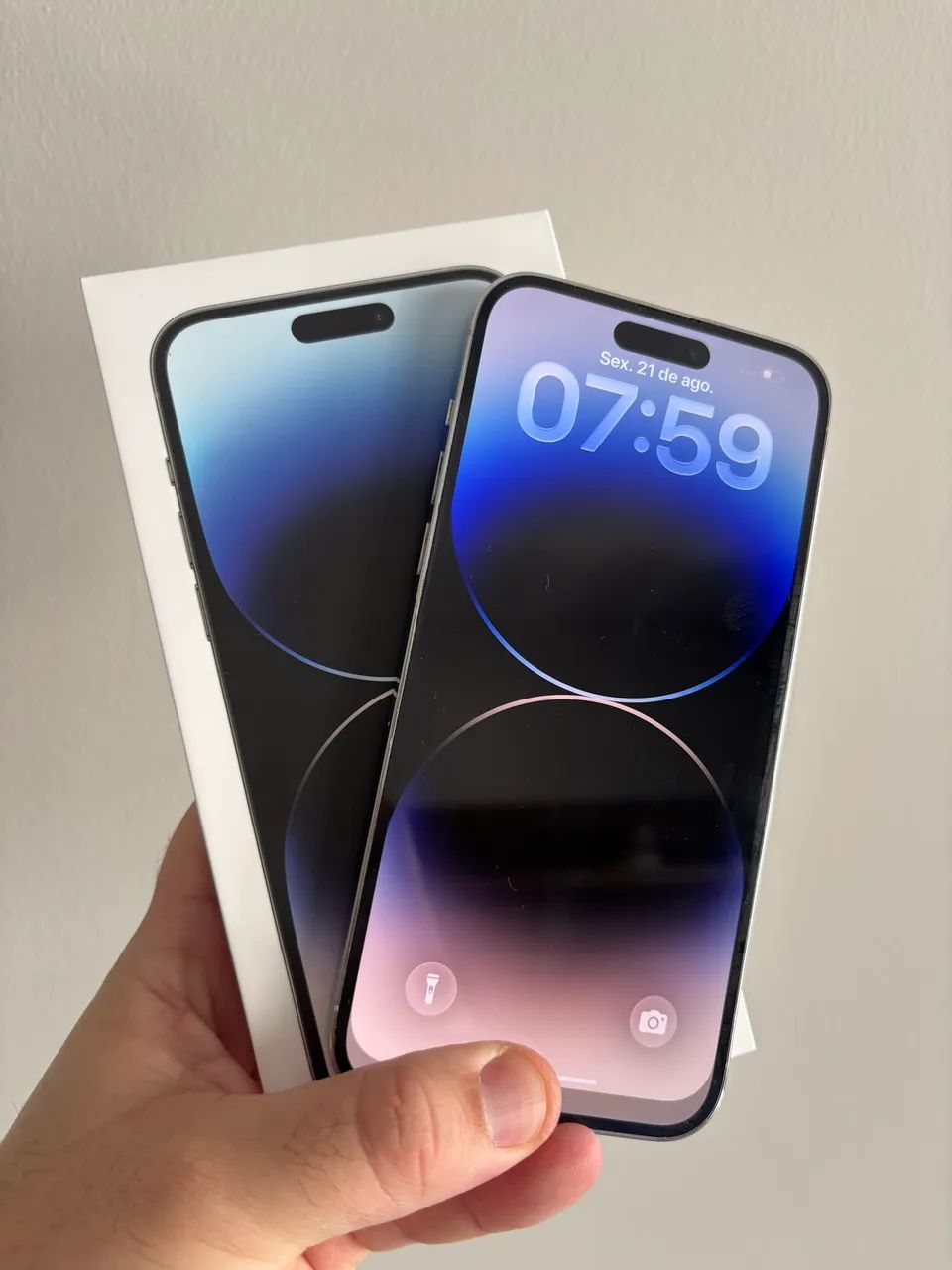 iPhone 14 Pro Max 128gb Branco - Todo original! Impecável, sem detalhes - Foto 2
