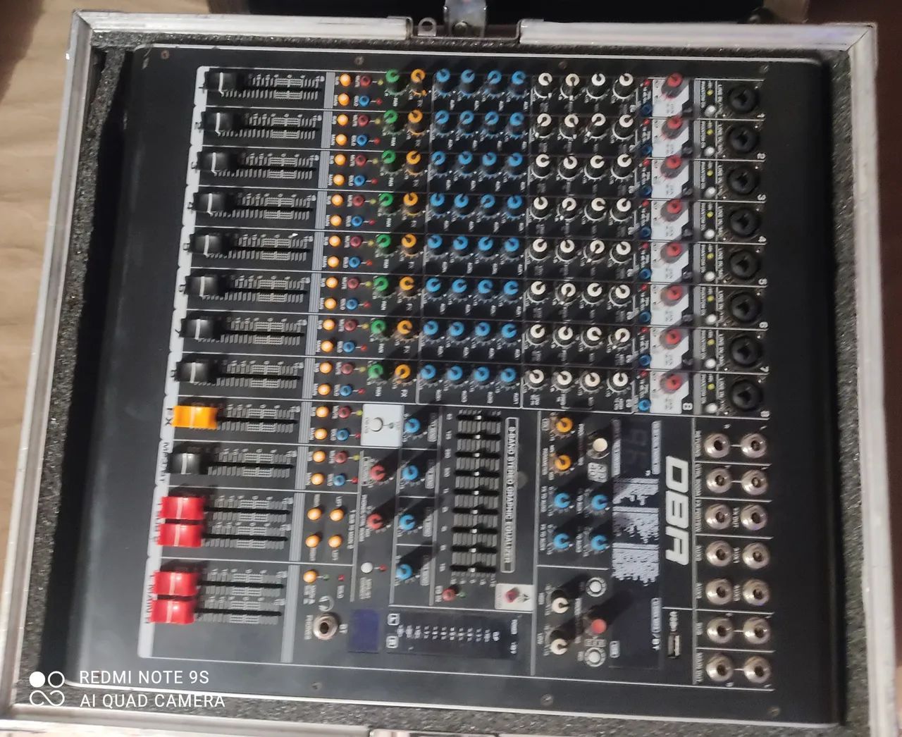 Mesa de som DBR 8 Can/efeit/interface áudio/ 4 Aux