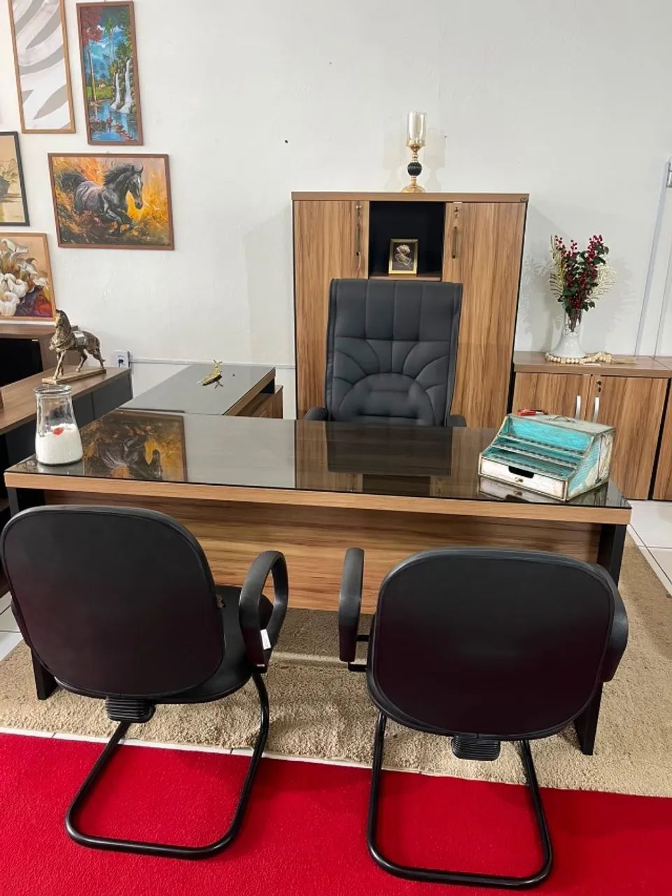 Mesa com auxiliar escritório - Foto 3