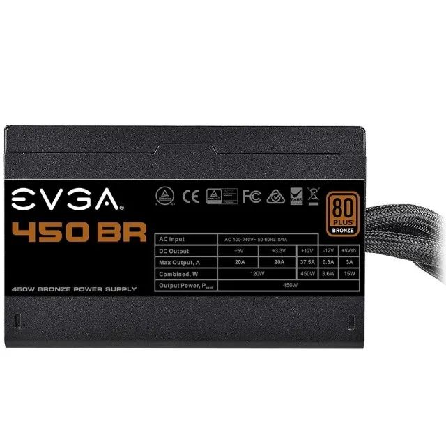 Fonte EVGA 450W, 80 Plus Bronze - 100-BR-0450-K - Foto 4
