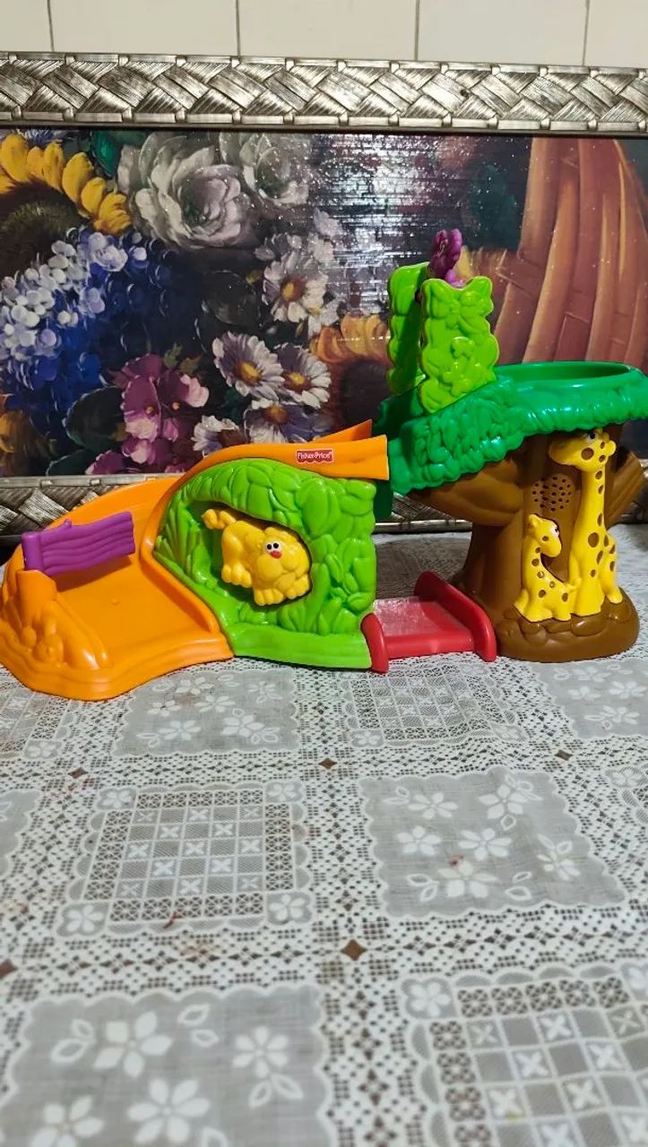 Brinquedo Fisher-Price Safari com Escorregador - Ótimo Estado - Foto 2