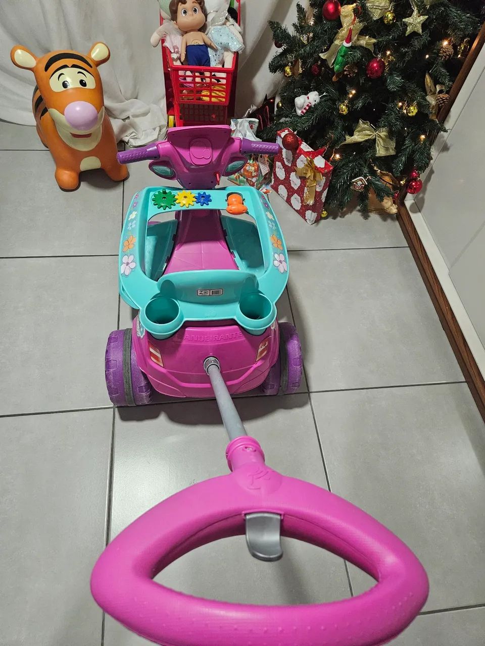 Triciclo Velobaby rosa Bandeirante - Foto 3