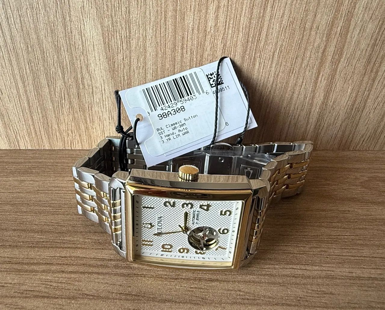 Relógio Bulova Sutton 98A308 - Novo - Foto 4