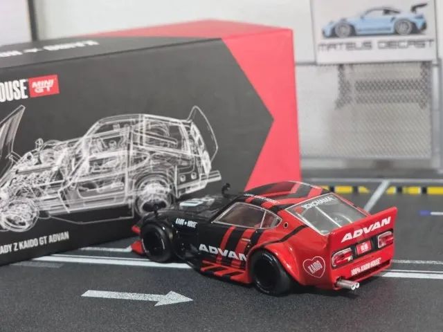 Nissan Fairlady Z ADVAN - MiniGT Kaido House - Hobbies e coleções