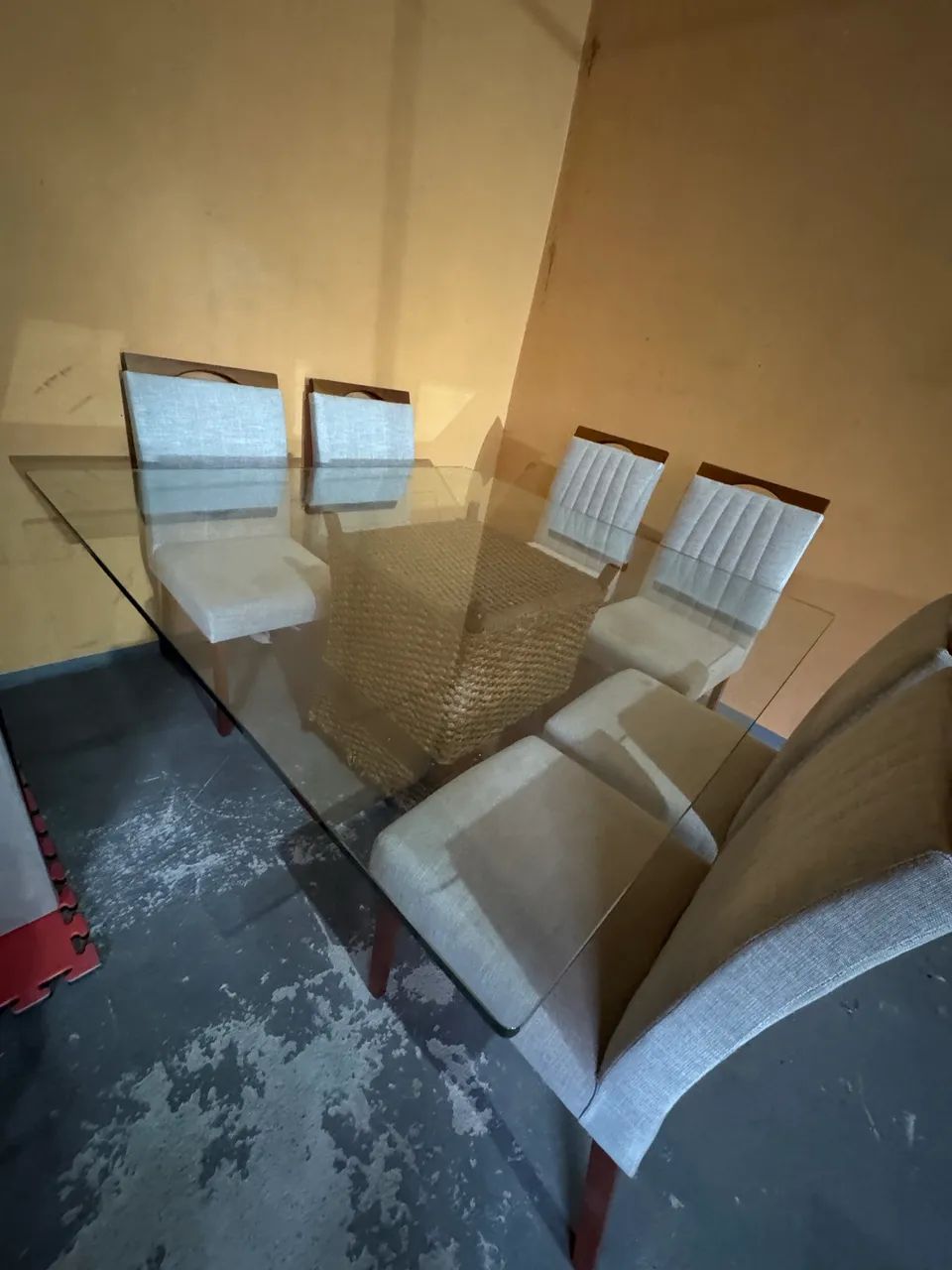 Mesa jantar vidro   Seis cadeiras  - Foto 3