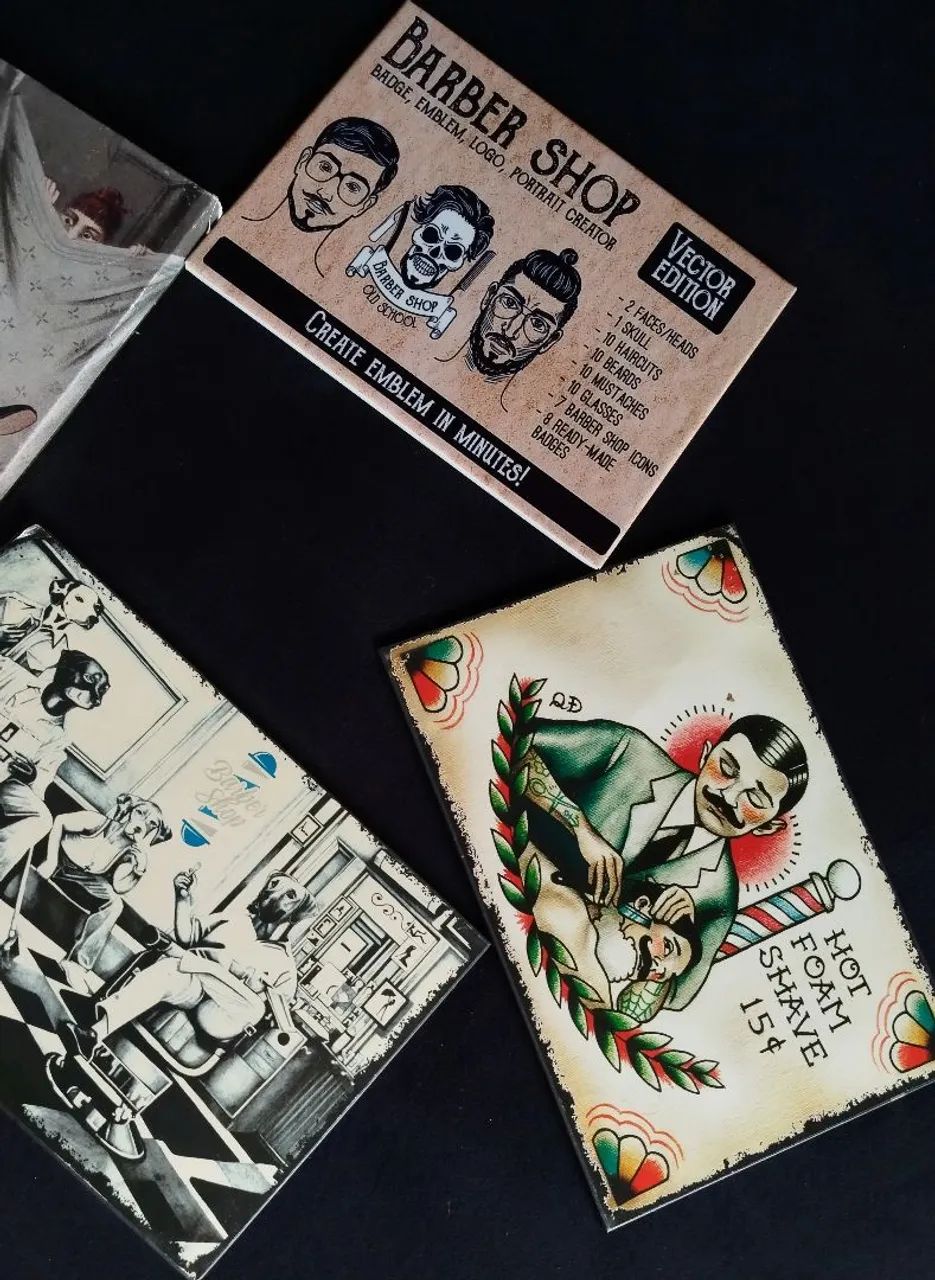 Kit 4 quadros retrô  - Foto 3