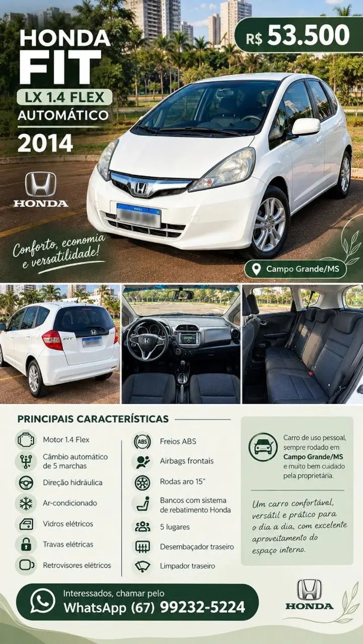 Honda Fit LX 1.4 16V FLEX 2014