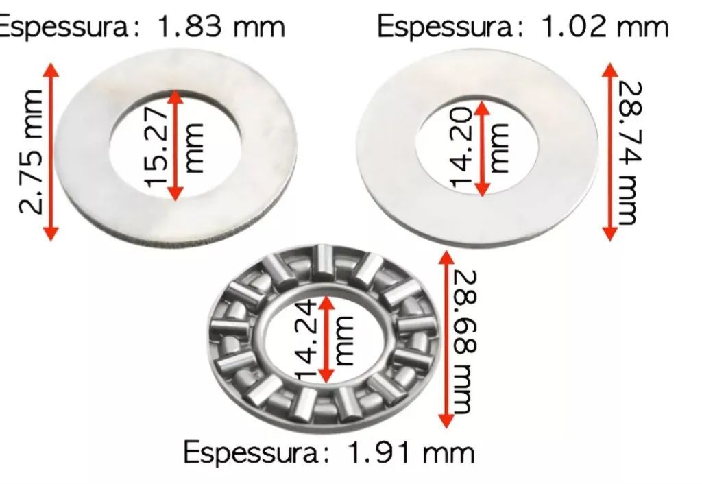 Rolamento agulha para motor de popa yamaha 15hp - Foto 3