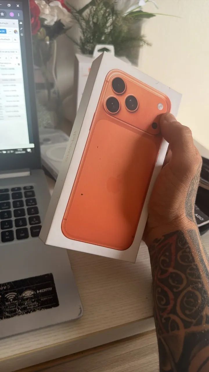 Caixa + Cabo iPhone 17 pro Max 