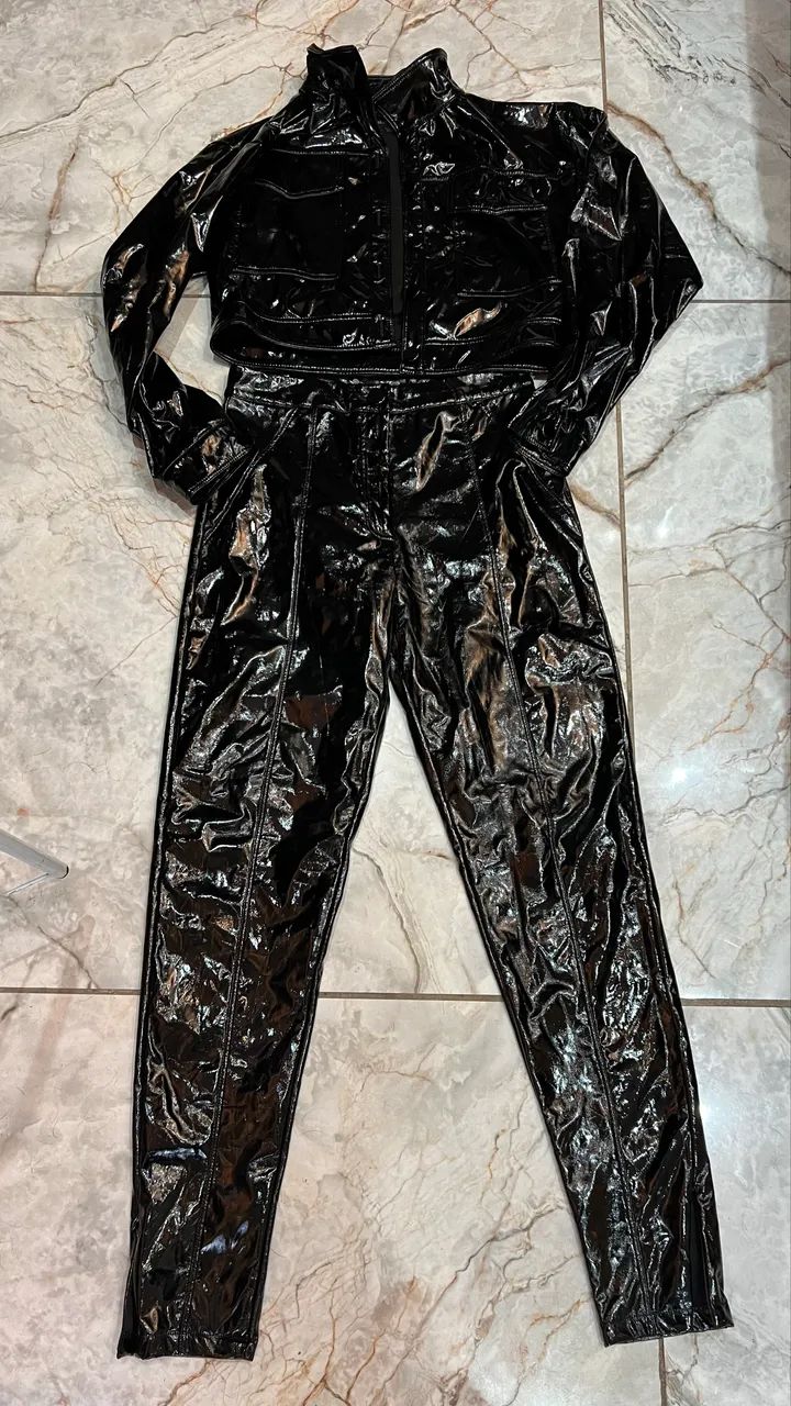 Conjunto vinil preto  - Foto 2