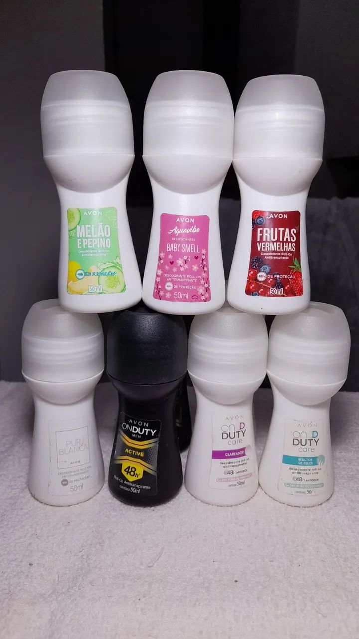 Kit com 7 antitranspirante roll-on 48h - Foto 2