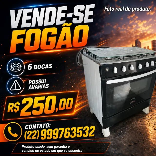 Fogão Consul 6 bocas