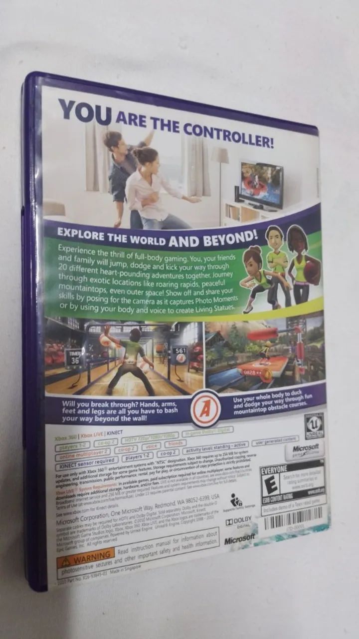 Jogo De Xbox 360 Kinect Adventures! ( 16155 ) - Foto 2