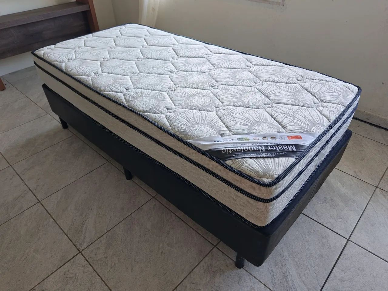 Colchão e Box Solteiro Ortobom Master Nanolastic