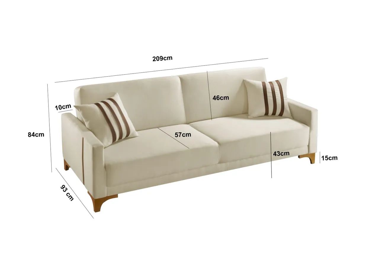Sofá Cama Luizy - Entrega Rápida  - Foto 3