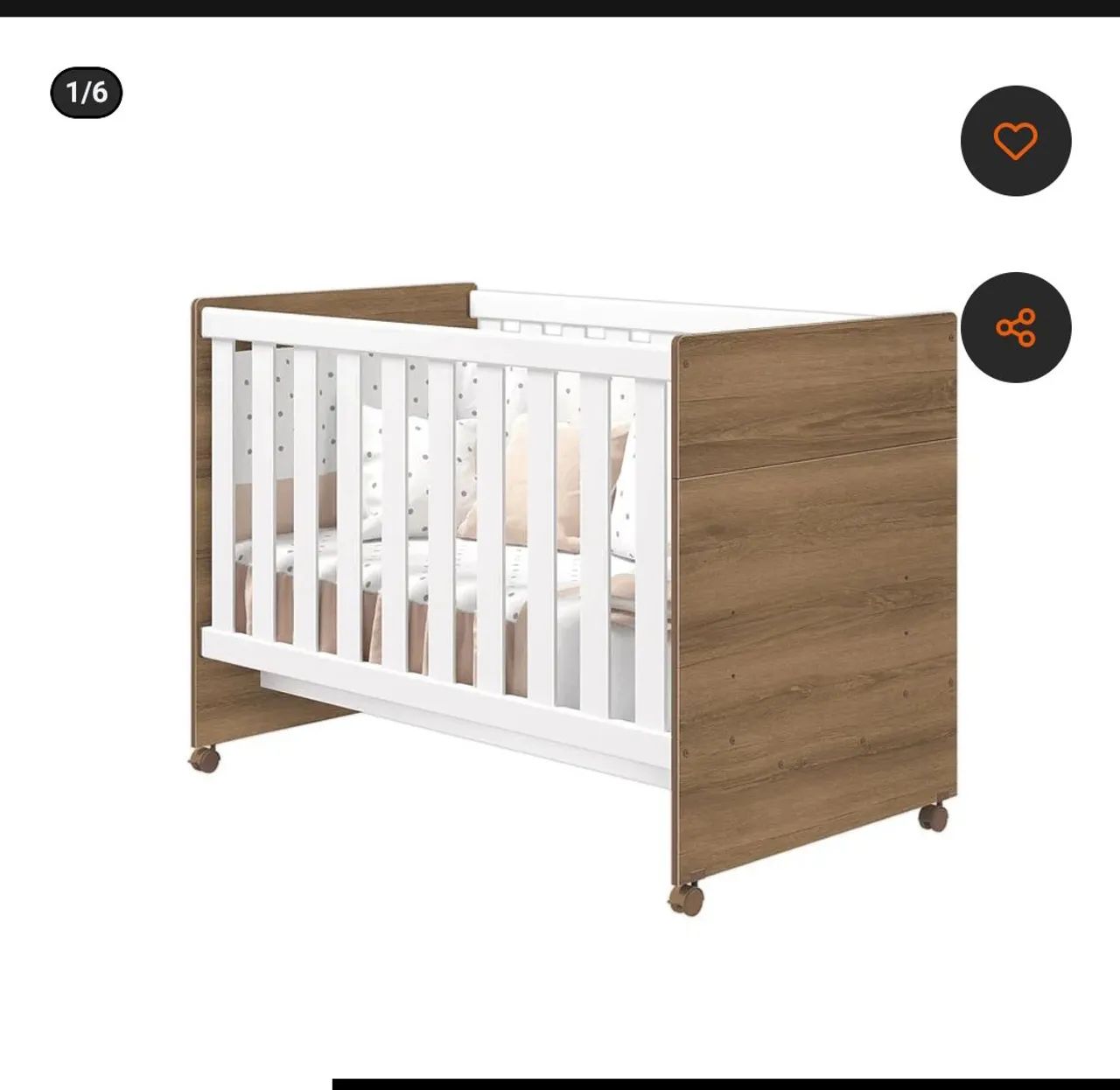 Berço que vira cama 