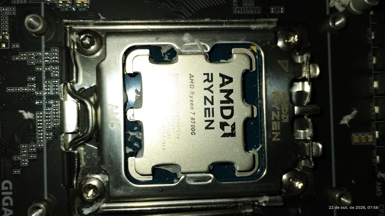 Kit placa mae e processador AM5  - Foto 5
