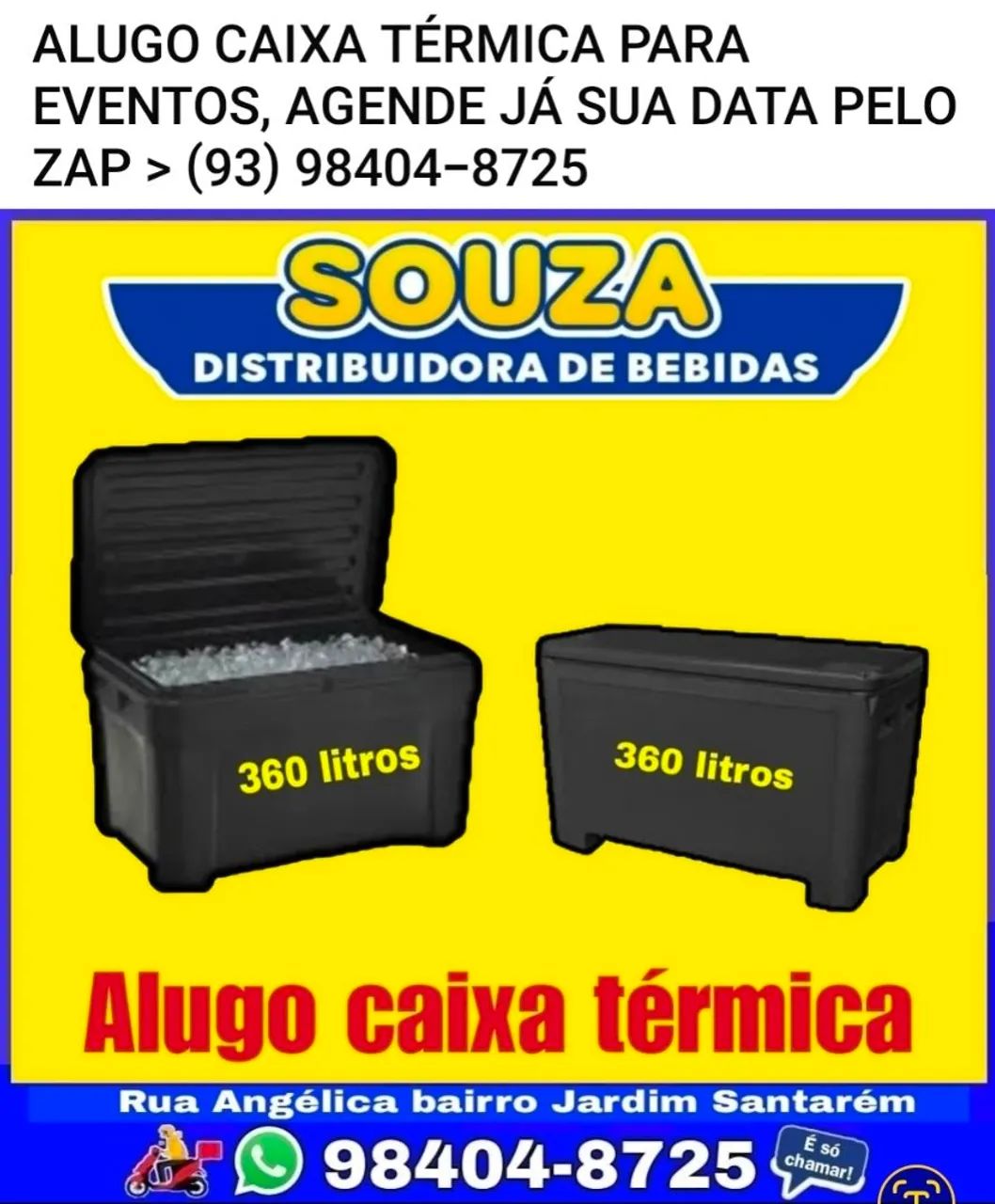 Aluguel de caixa térmica 
