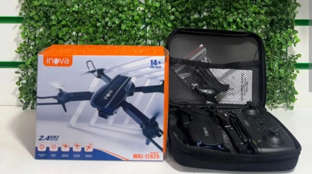 Drone Dobrável 2.4GHz Câmera 4K Full HD Sensor de Obstáculos 360 LED Navegação GPS - Foto 2